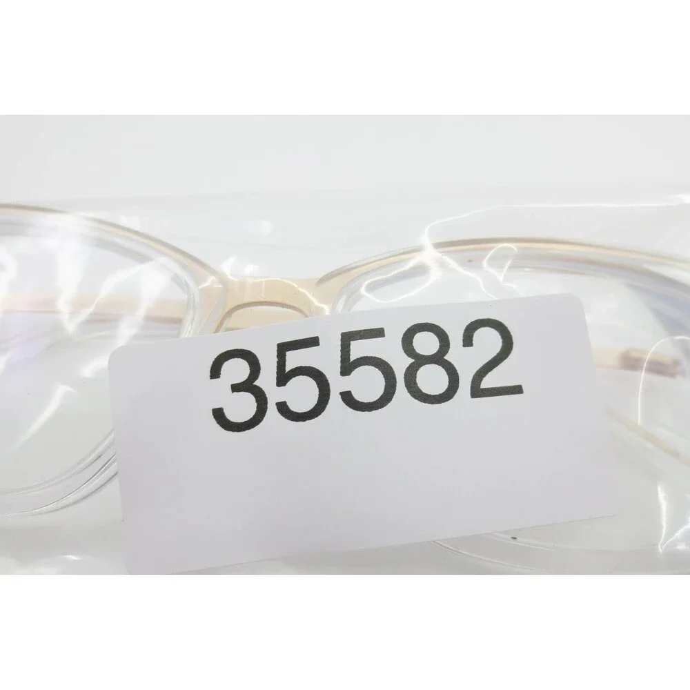 Hard Candy HC49 Eyeglasses Clear Gold Cat Eye Frames 52-16.5-140 CRYGD